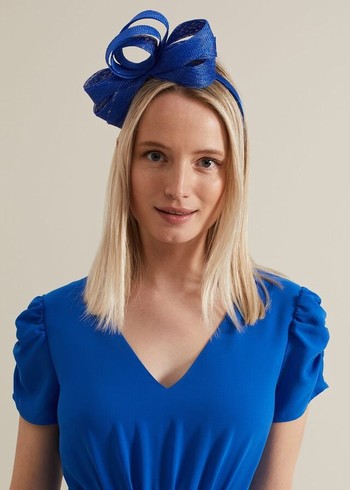 Phase Eight Twist Detail Hats Deep Blue Canada | UGVMAK-159